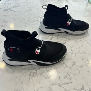 Champion Black & White High Top Sneaker Size 10.5